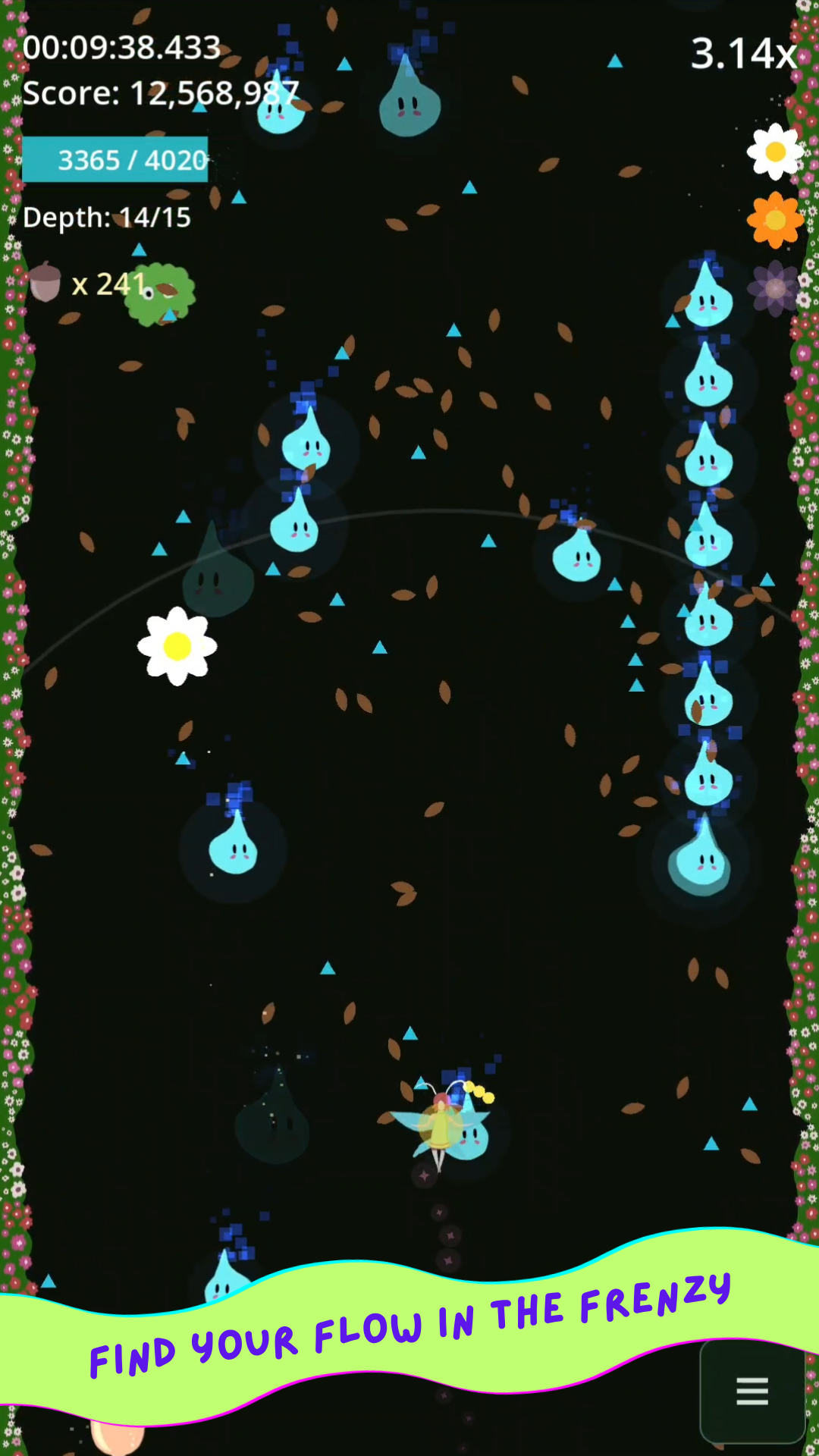 Flutterfall Frenzy gameplay screenshot